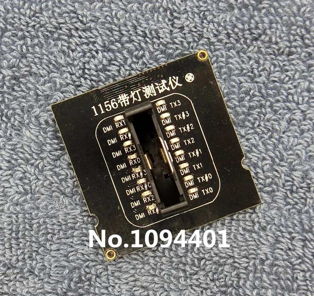 1pcs* Brand New LGA1156 CPU Socket Tester Dummy Load Fake Load with LED Indicator amd am2 cpu dummy load socket tester with led for desktop motherboard