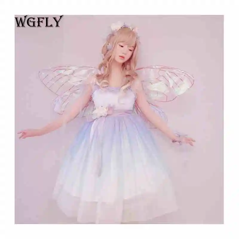 

cosplay Adult transparent Fairy Wings Festival stage performance Dragonfly wings airy wings