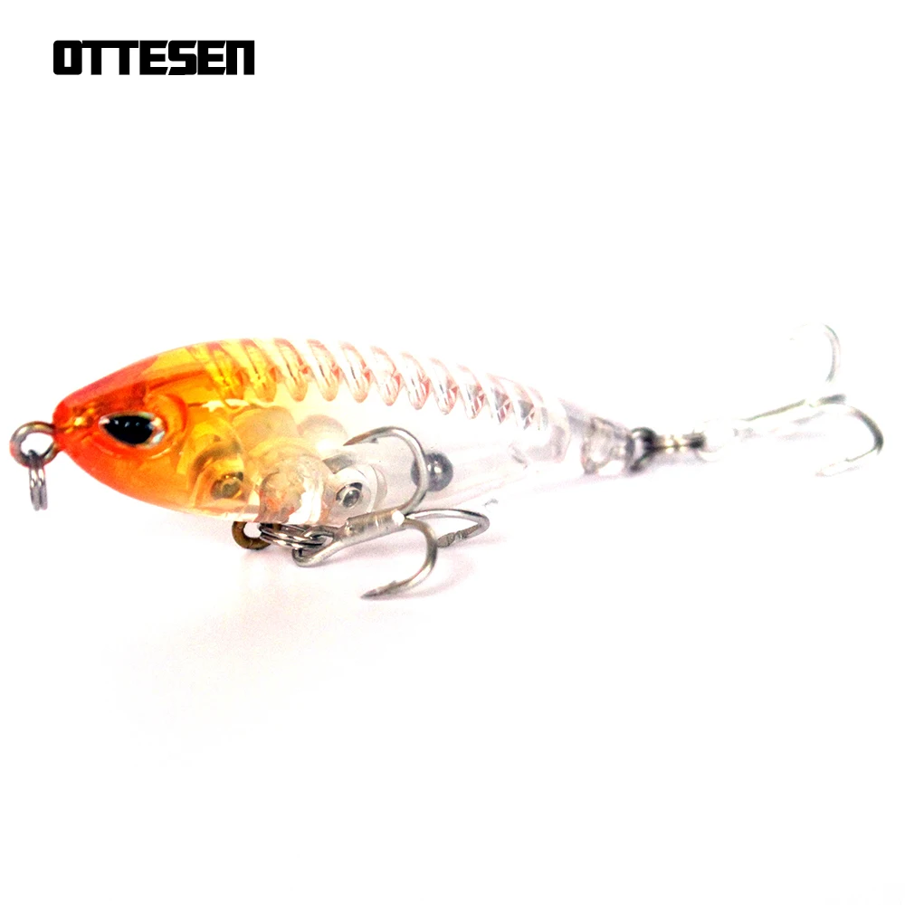 OTTESEN 1 unids/lote 48mm 3,2g lápiz de señuelo de pesca mini cebos se hunde trucha señuelo de plástico duro de jerkbait isca artificial leurre de pesca