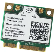 Intel mediino wireless-N 2230 Bluetooth 4,0 wifi 300 Мбит/с 2230BNHMW половинный мини PCIe адаптер