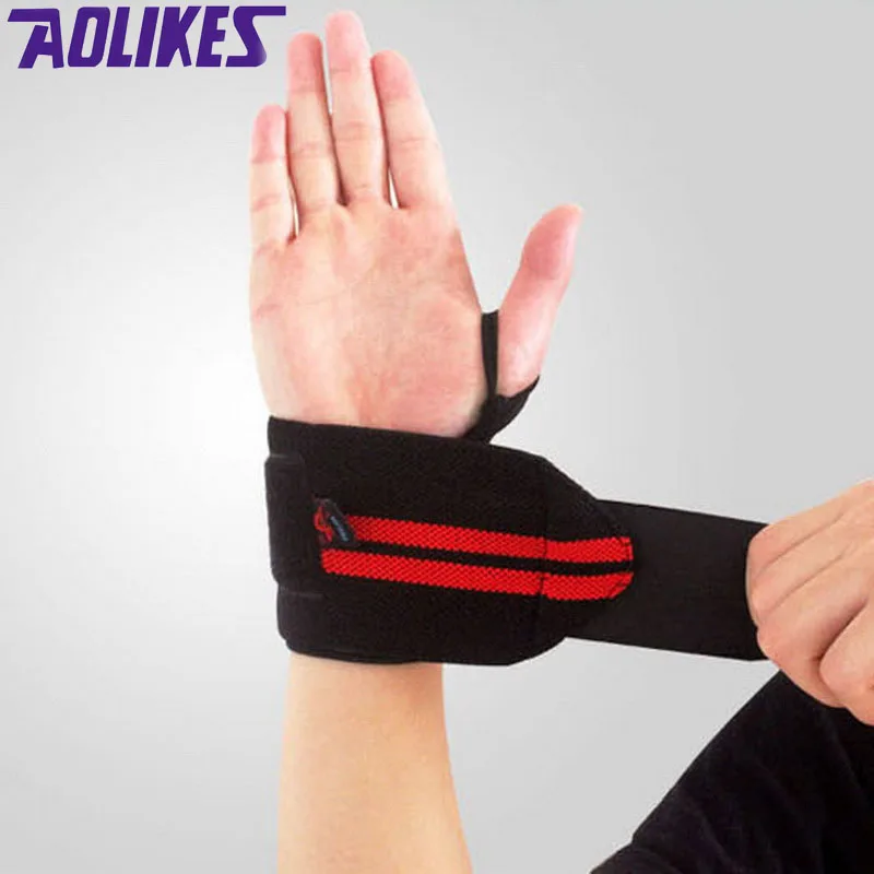 AOLIKES 1 Pair Weightlifting Wristband Sport Professional Training Hand