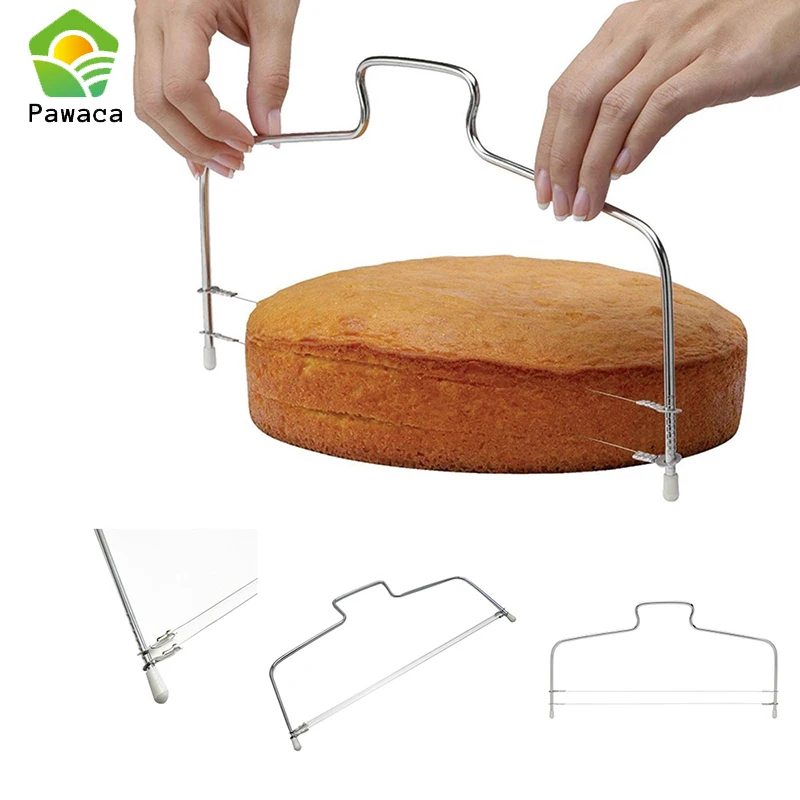 

1Pc Stainless Steel Adjustable Wire Cake Slicer Cutter Leveler DIY Cake Baking Tools High Quailty Kitchen Accessories