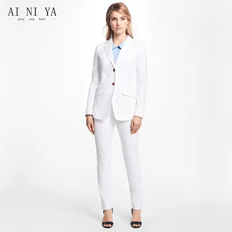 white trouser suit wedding
