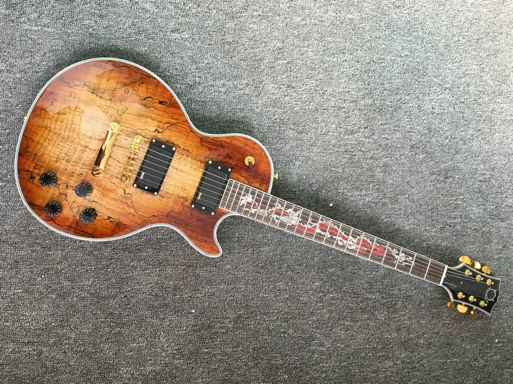

Custom Shop China LP Electric Guitar Dragon Inlay lp guitar Left Handed Guitar & Kit Available