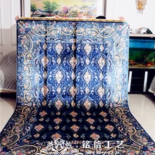 6,56 'x9. 84 'полосы цветок шелковые ковры ручной работы узлом области ковры для гостиной