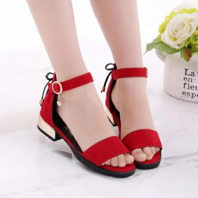 

summer girl shoes baby girl's sandals anti-skid children shoes 5-18 years rubber outsole princess sandals