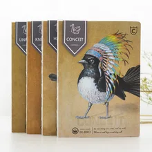 Мультфильм животных в серии птиц A5 записная книжка stiging Binding DIY Дневник книжные школьные принадлежности подарок записная книжка caderno