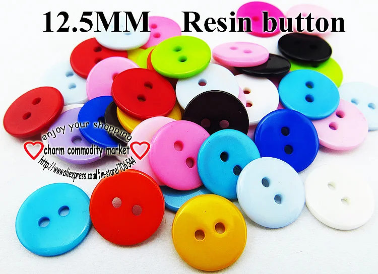 

200PCS 12.5MM FRUIT colors shirt button Advanced Dyed RESIN sweater buttons coat boots sewing clothes accessory R-276