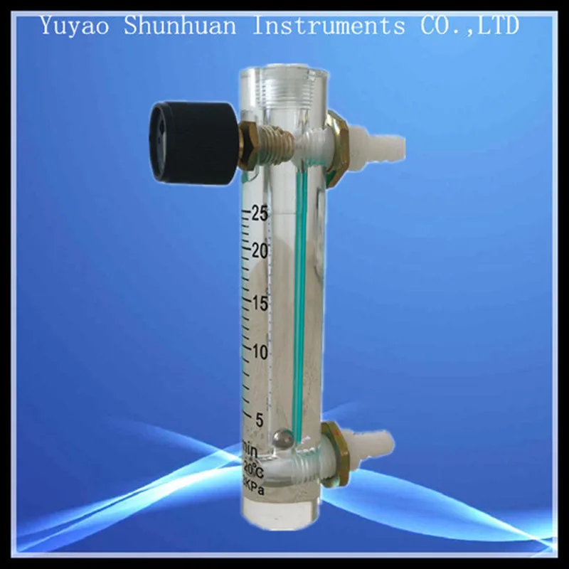 Air Oxygen Gas Flow Meter Flowmeter Sensor Counter Caudalimetro Flow Indicator H=120mm LZQ-5 2.5-25LPM Plastic with Conectrator