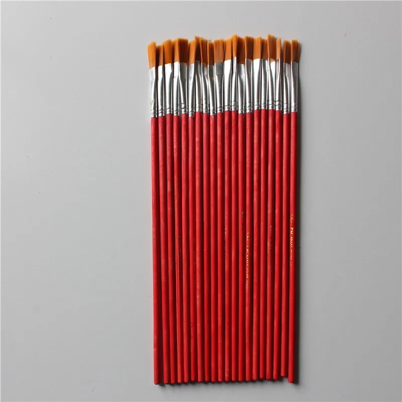 

20 pcs NO.6 red Wool Brush,sweep gold leaves,Good quality wool brush,soft, a good tool for gilding leaves,free shipping