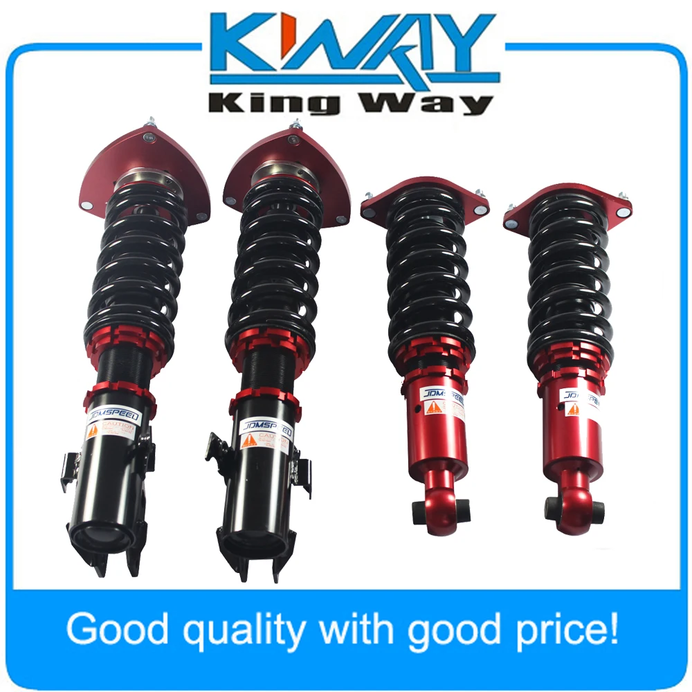 New Full Coilover Struts Shock Absorbers Suspension Kit Red Color Fit