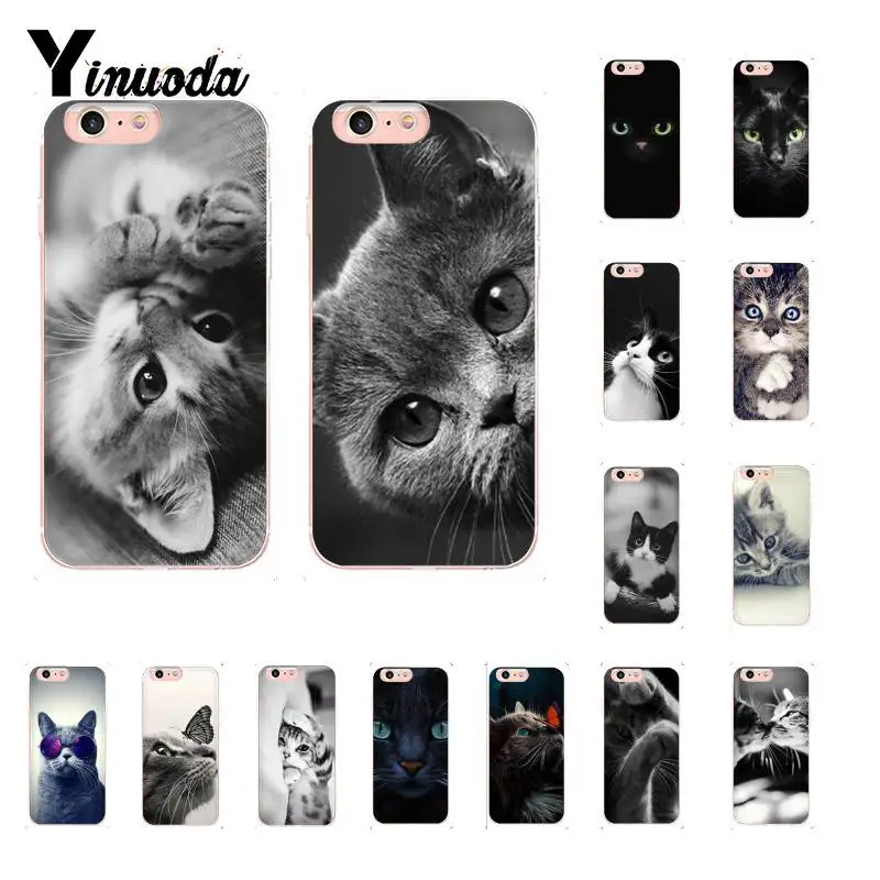 

Yinuoda Cute Animal Lovely Pretty Cat EYES Shell Phone Cover for iPhone 8 7 6 6S Plus X XS MAX 5 5S SE XR 10 11 11pro 11promax