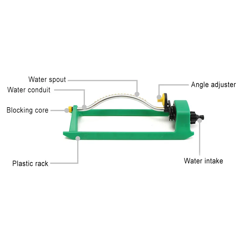 

15/18 Holes Lawn Sprinkler Swivel Watering Water Pipe Hose Flow Connector Garden Irrigation HG99