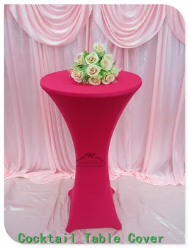 

31 Colors Lycra/Spandex Cocktail Table Cover/Tablecloth for Wedding/Hotel/Banquet/Party decor&textile-Factory direct sales