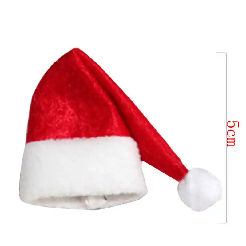 2018 Wine Bottle Cover Bags Decoration Home Party Santa Claus Clothes Hat Christmas #2n4 (6)