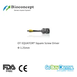 OT экватор все на 4 Системы квадратный отвертка для Osstem TSIII и Hiossen ETIII Совместимость BV Системы, d1.25mm (358010)