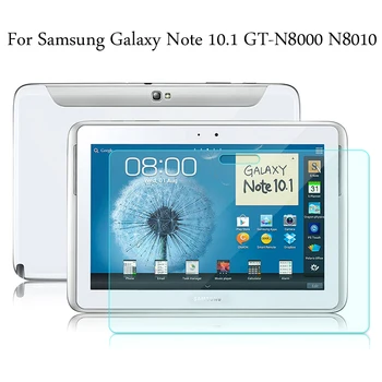 

Tempered Glass membrane For Samsung Galaxy Note 10.1 N8000 N8010 Steel film Tablet Screen Protection Toughened
