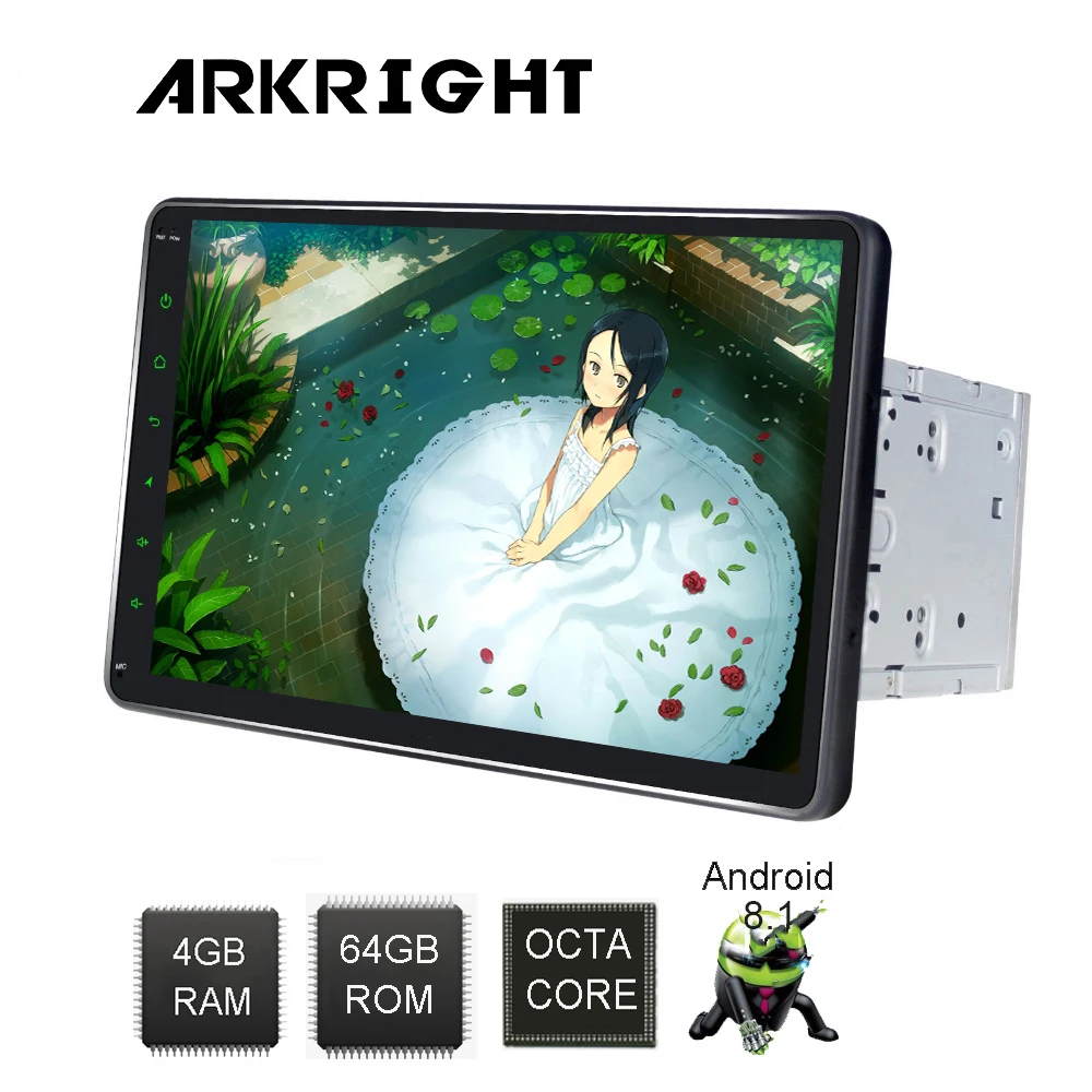 

10.1" 2din DSP Universal Car Radio GPS Navigation Android 8.1 SC9853 Octa Core Wifi Bluetooth Car Radio Stereo HD 1024*600