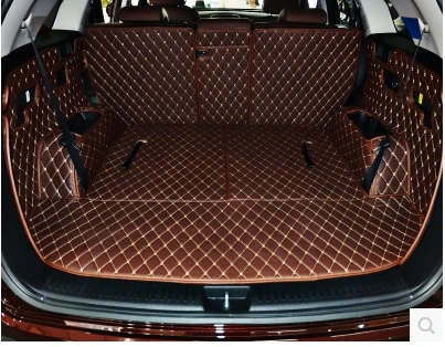Cheap Top kwaliteit matten! Speciale kofferbak matten voor KIA Sorento 7 zetels 2019-2016 duurzaam lijnvervoer mat boot tapijten voor Sorento 2018