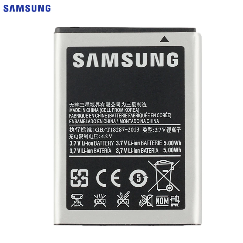 Оригинальная батарея samsung EB494358VU для samsung Galaxy Ace S5830 S5660 S7250D S5670 i569 I579 GT-S6102 S6818 GT-S5839i 1350 мА-ч