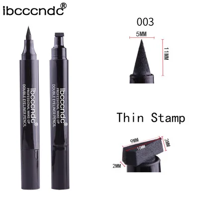 Ibcccndc Eyes Liner Liquid Make Up Pencil Waterproof Black Double-ended Makeup Stamps Eyeliner Pencil Ibcccndc Eyes Liner Liquid Make Up Pencil Waterproof Black Double-ended Makeup Stamps Eyeliner Pencil