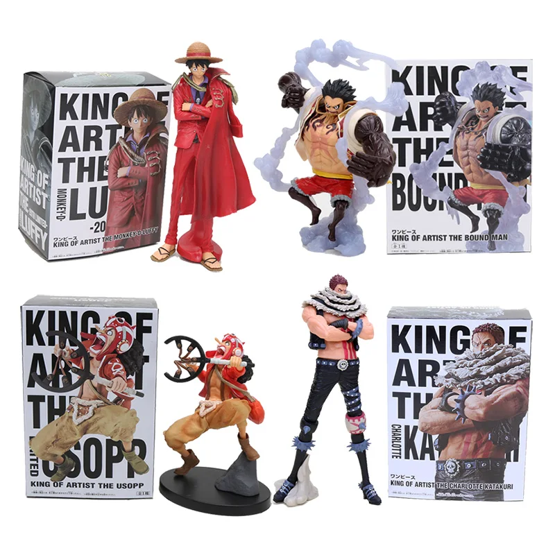 Аниме One Piece Luffy Ace Sanji zora Usoop King OF Artist Edition фигурка Juguetes цельные фигурки