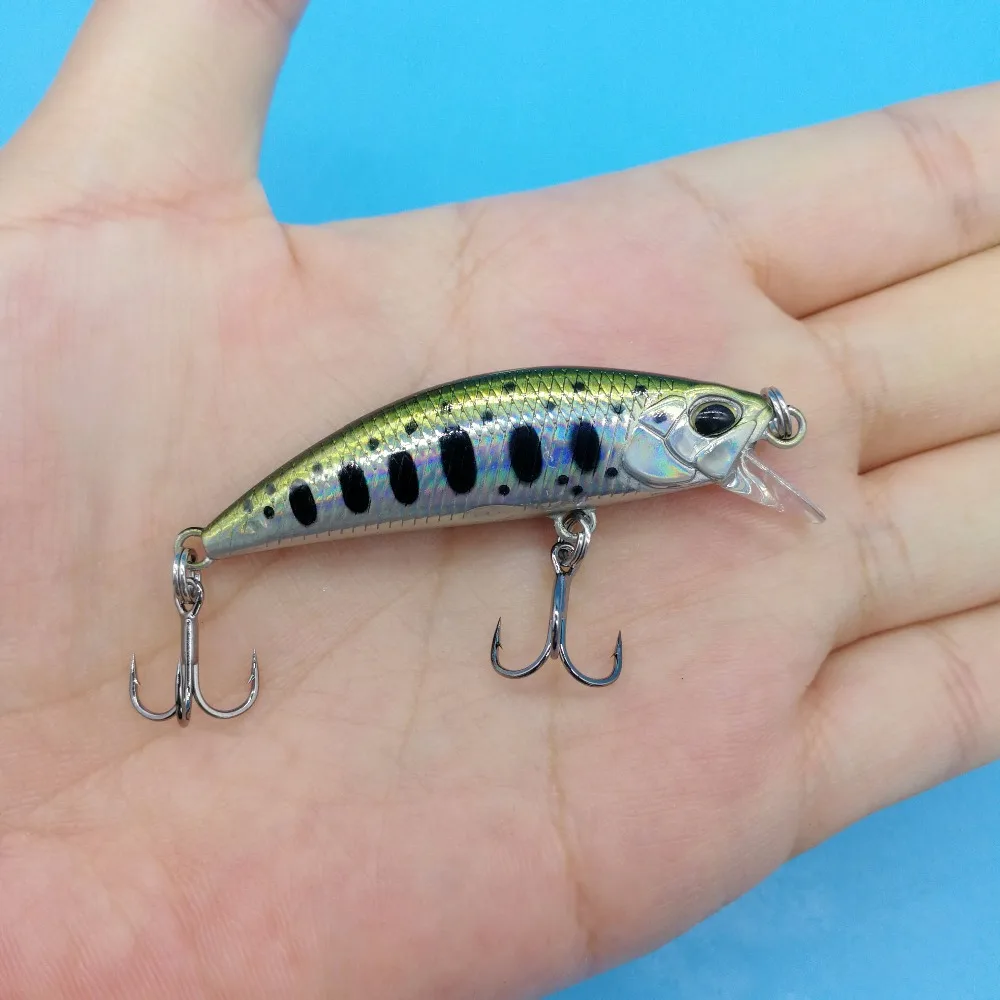 

NEW DW63 TSURINOYA 3PCS/LOT 50 mm 5.0g Sinking Minnow Hard bait 14COLORS small Mini fish crank fishing bait fishing tackle