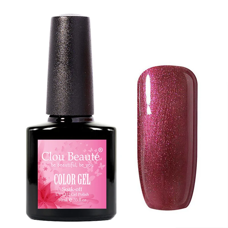 

Clou Beaute 10ml Soak-off UV Led Gel Polish Manicure color Shining Gel Nail Polish Long-lasting Nail Art