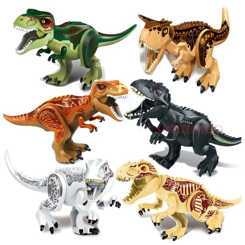 Jurassic World 2 Dinosaur Building Blocks Legoings Jurassic Dinosaur Figures Bricks Tyrannosaurus Rex Indominus I-Rex Model Toys