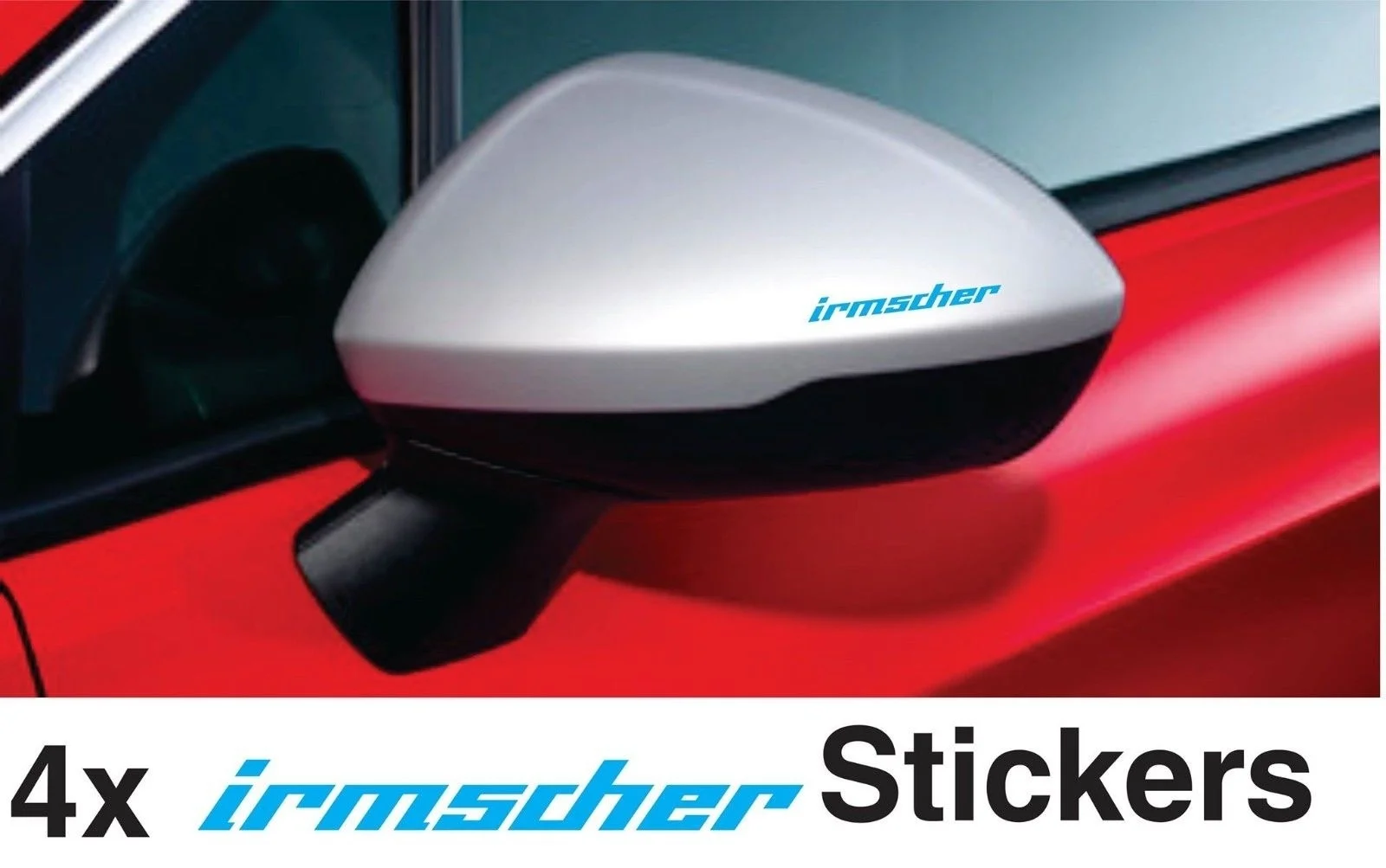 

For 2Pair/4pcs Opel IRMSCHER sticker mirror spiegel aufkleber corsa insignia Vauxhall sticker