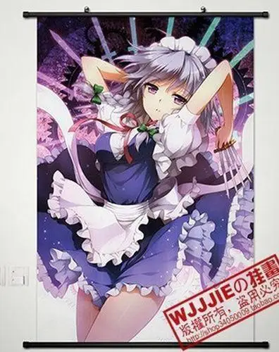 

Home Decor Poster Wall Scroll Anime Touhou Project Izayoi Sakuya