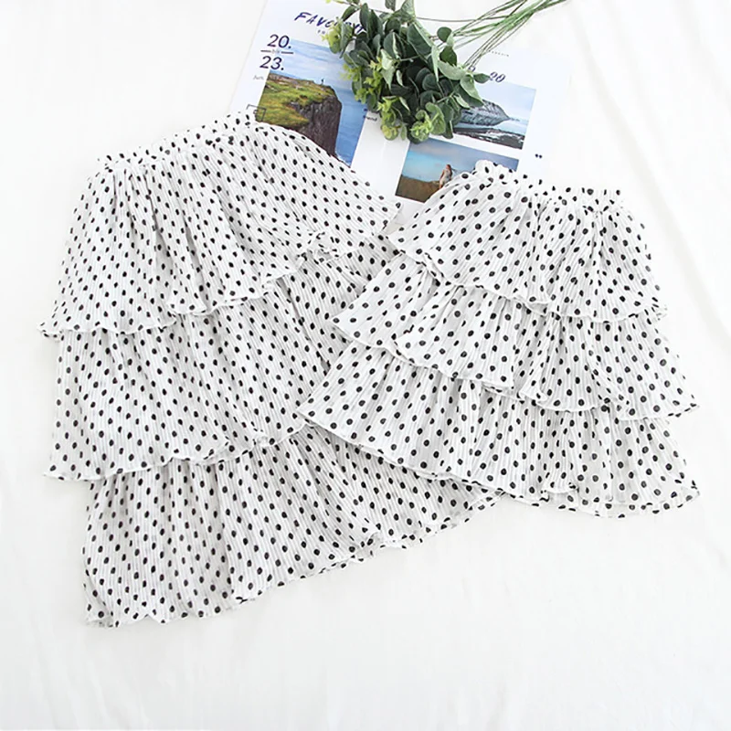 WOTTAGGA 2019 Summer Soft Tulle Baby Girls Tutu Skirts Dots Kids Mother Daughter Skirts Chiffons