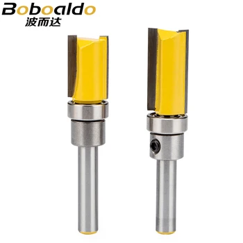 

1pc 1/2" Shank Woodworking Router Bits Burrs Cutter Wood Milling Cutter CNC Tool Straight Trimming With Bearing