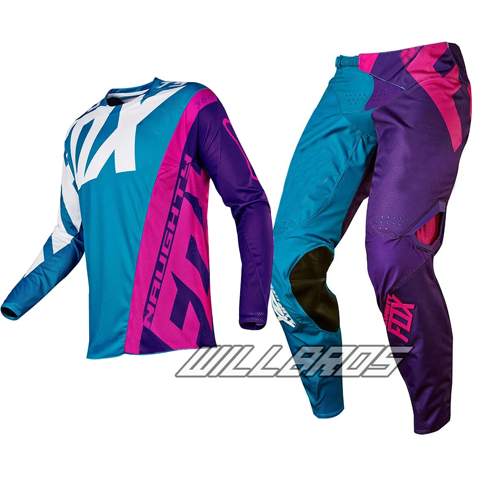 

Mx 360 Creo Teal Purple Pink MX Motocross Jersey & Pant Combo ATV Dirt Bike Racing Gear Set