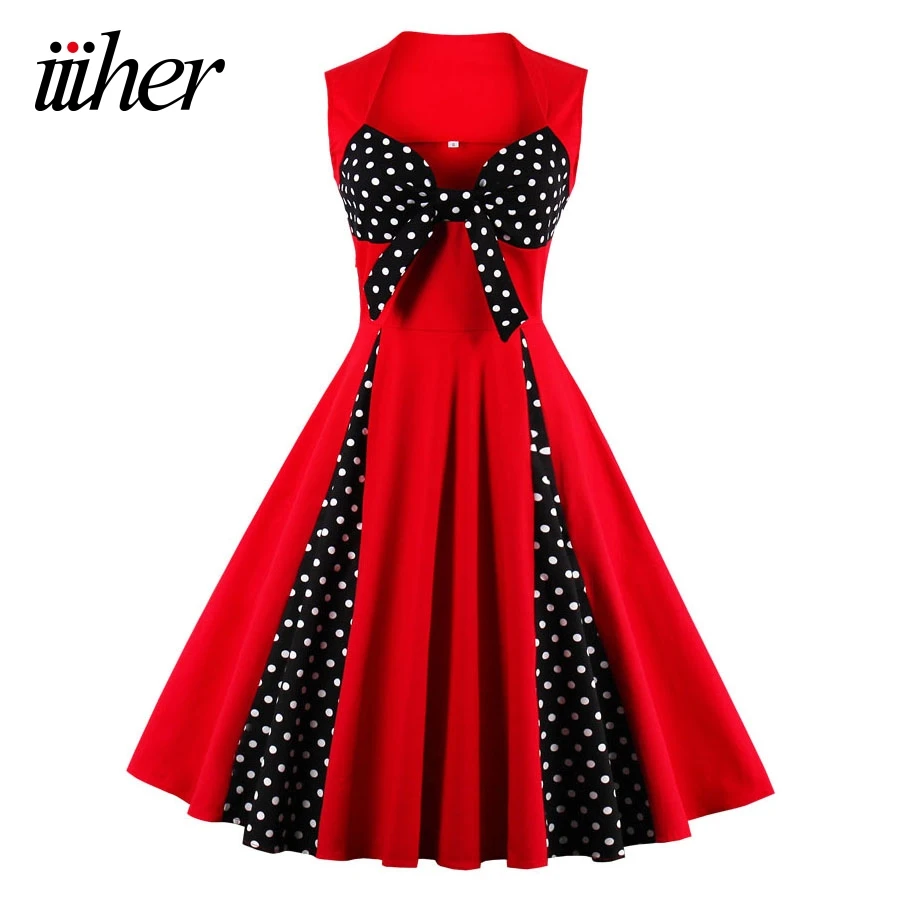 polka dot dress 1950s style
