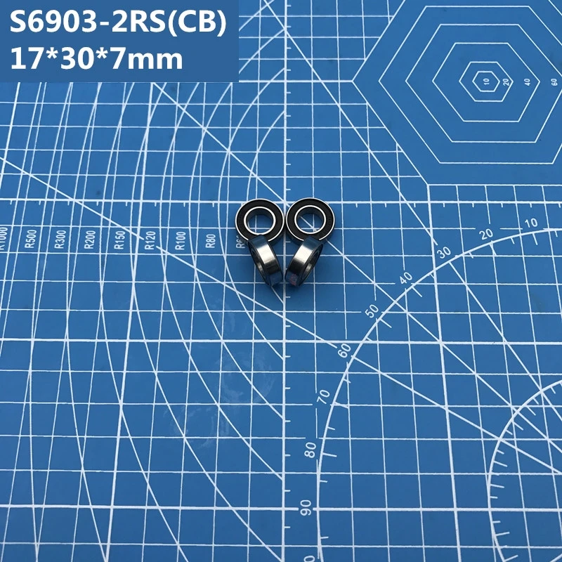 

Бесплатная доставка, 1 шт. ABEC-5 S6903-2RS (17*30*7 мм) гибридные керамические подшипники нержавеющая сталь шарикоподшипник SR6903 2RS сертификатом от сертификационной для велосипеда S61903RS
