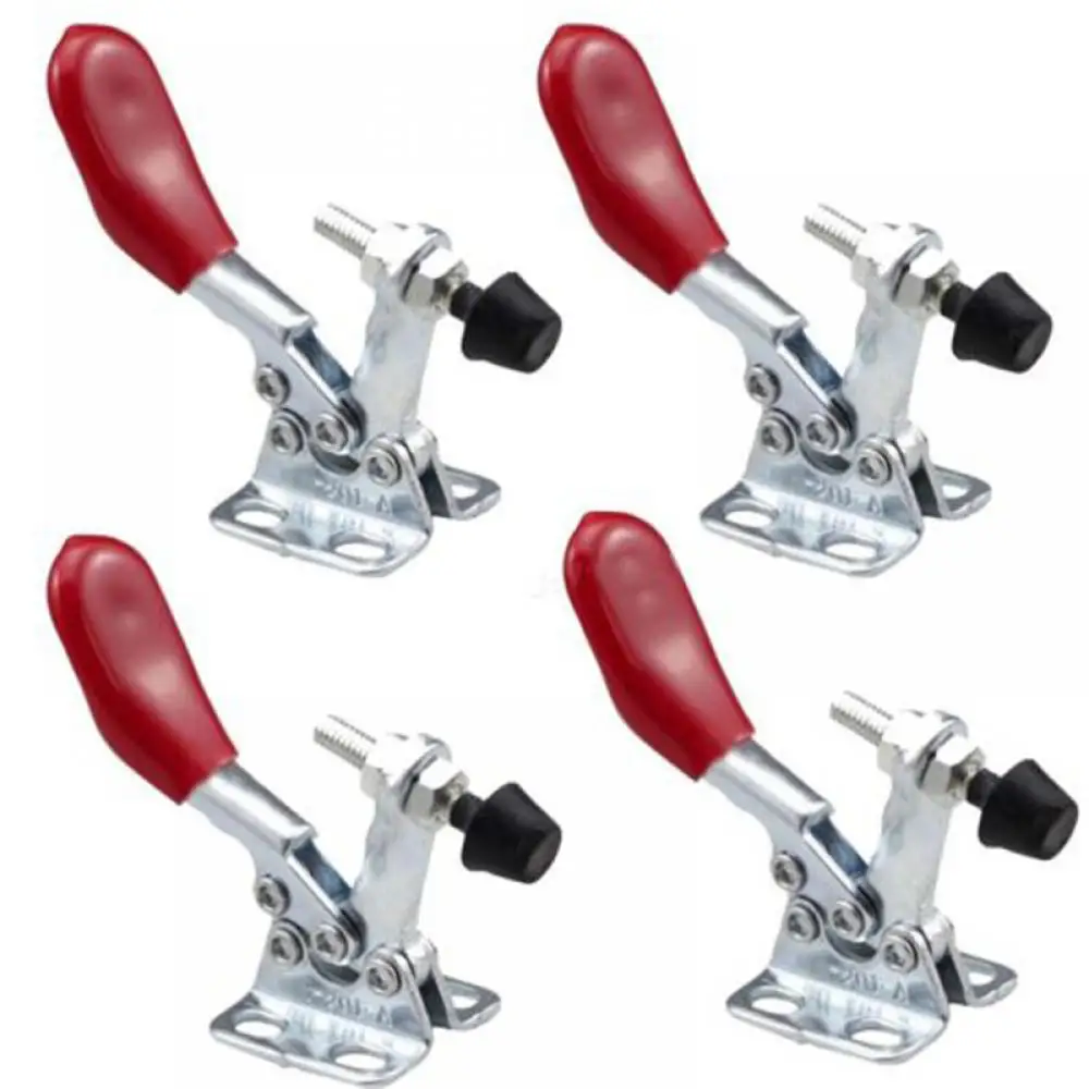 

4PCS Horizontal Metal Tool Hand Tool Toggle Quick Clamp 201A Horizontal Clamp 201-A Quick Release Clamp Anti-Slip