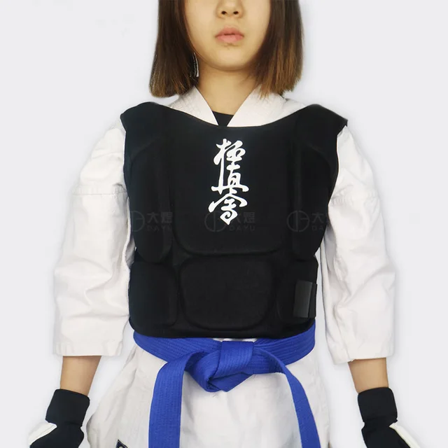 female karate chest guard karate body shield for Kyokushin Karate