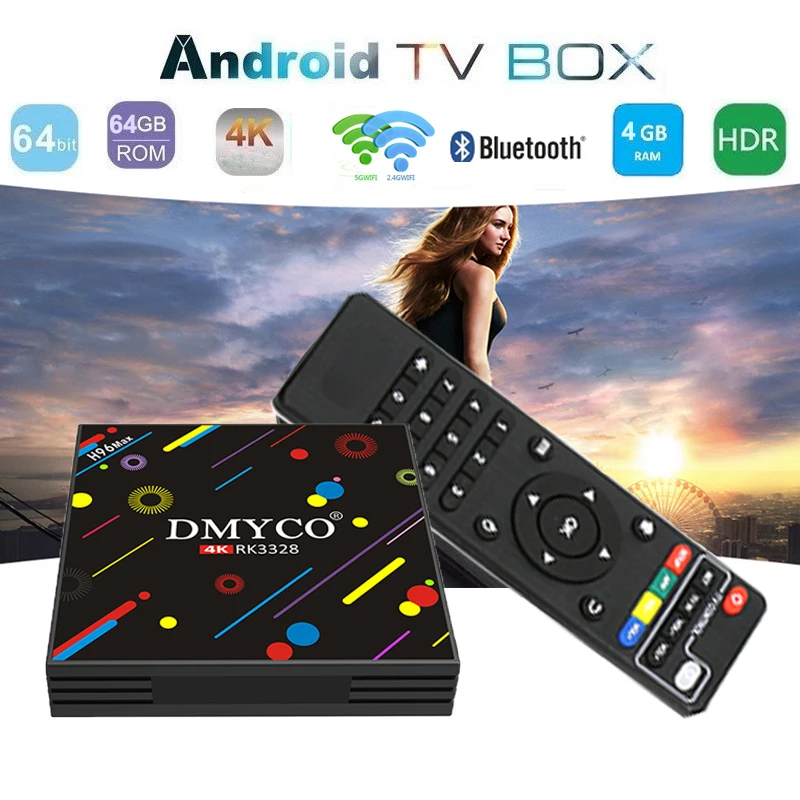 

H96 MAX H3 Android 7.1 TV BOX 4GB 64GB 2.4G/5G WIFI USB3.0 HD RK3328 Quad-Core 64bit Cortex-A53 Smart Set Top Box Media Player