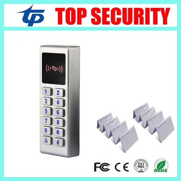

Good quality free shipping 3000 users metal waterproof surface single door access control system led keypad door control reader