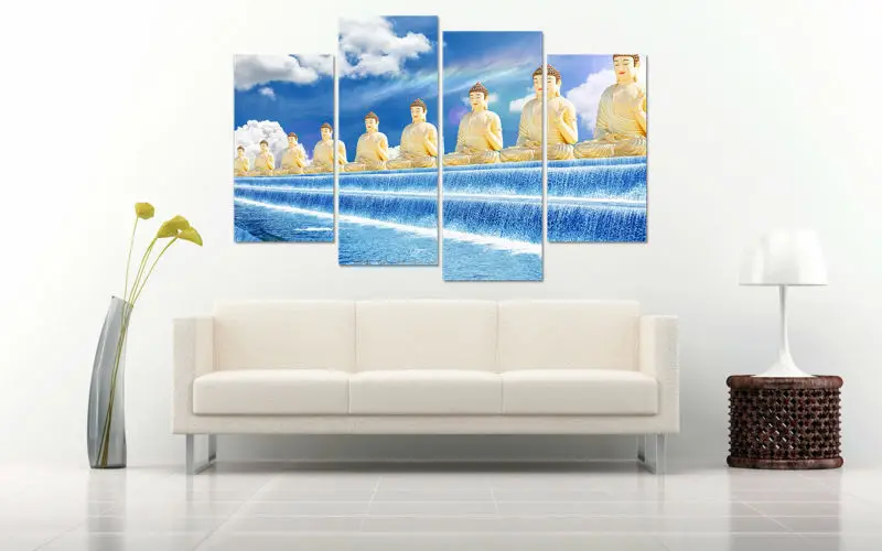 Blue sky buddha statue-5