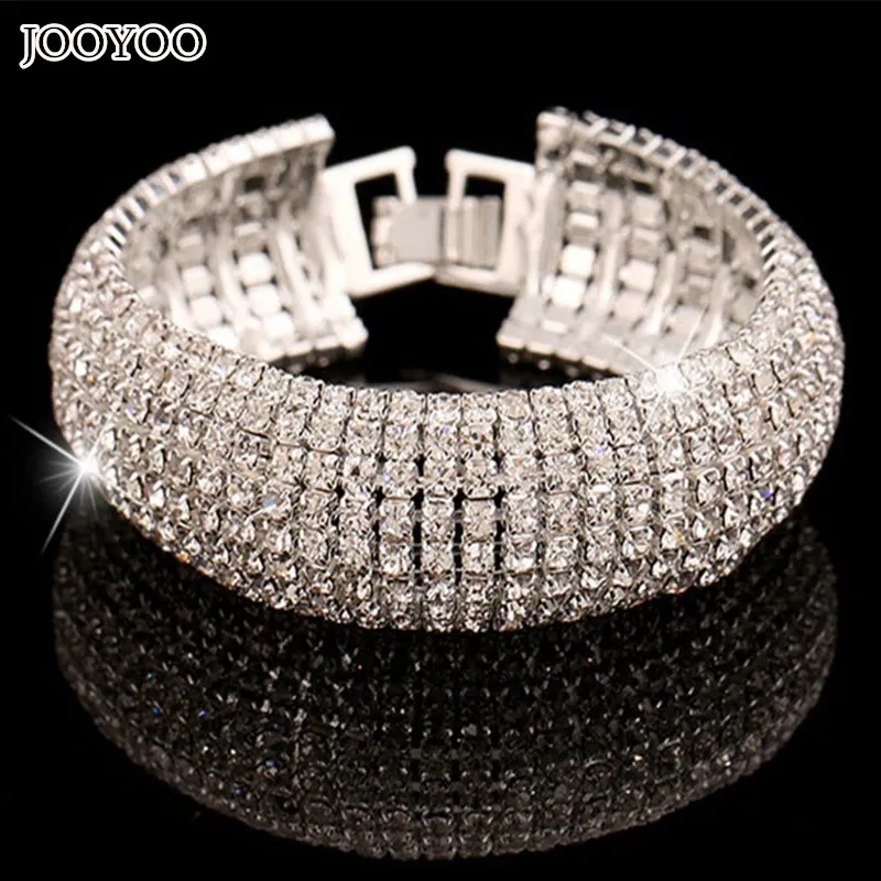 Jooyoo горячие продажи ravishing роскошный браслет bling бижутерия аксессуары для женщин