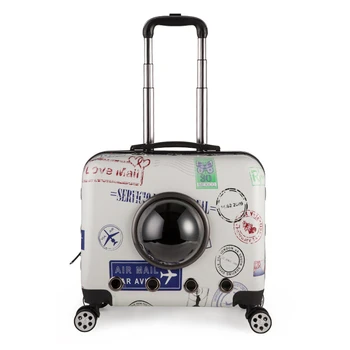 

Four-wheel Soft-Side CarriersFolding Dog/Cat Traveling Case/Stick Luggage Box/Pet Stroller Dog Walking Carrier Bag Push/Hall