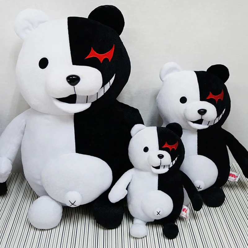 2018 Новинка 25 55 см аниме Dangan Ronpa Monokuma кукла плюшевые игрушки черный белый медведь