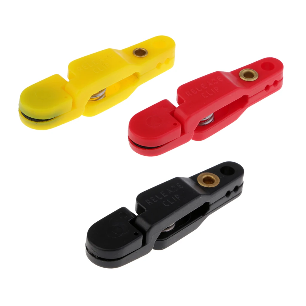 3pcs Plastic Adjustable Snap Release Clip for Weight Planer Board Kite Downriggers Outrigger Heavy Tension Clips