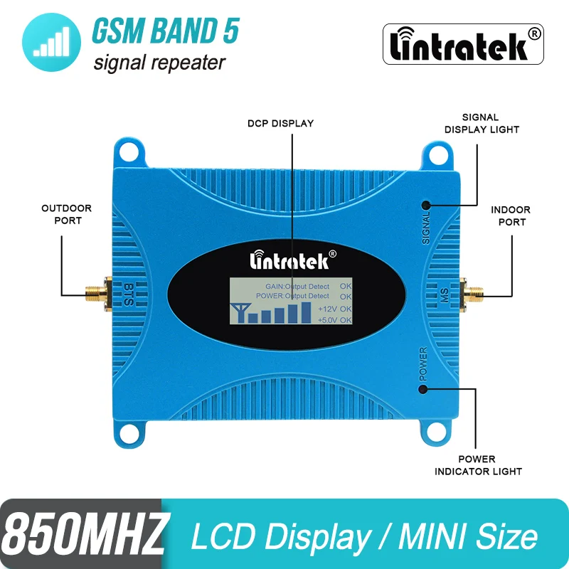 Lintratek Free Shipping Signal Repeater 3G 2G 4G