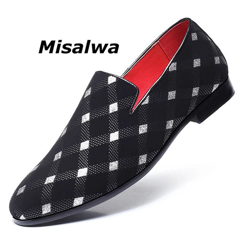 Misalwa роскошные кожаные мокасины для мужчин формальные свадебные Лоферы 2019 весна Нежный досуг туфли под платье Sapato социальных