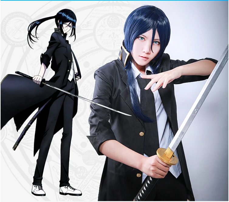 Хит продаж Аниме K Project Kuroh Yatogami вечерние форма костюм Косплэй костюм: пальто +