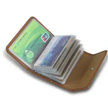 2016 heißer Verkauf Passdecke Aus Echtem Leder Tasche Männer Und Frauen 100% aus echtem Leder Kreditkarteninhaber Mit 20 Slots ZEDN A70