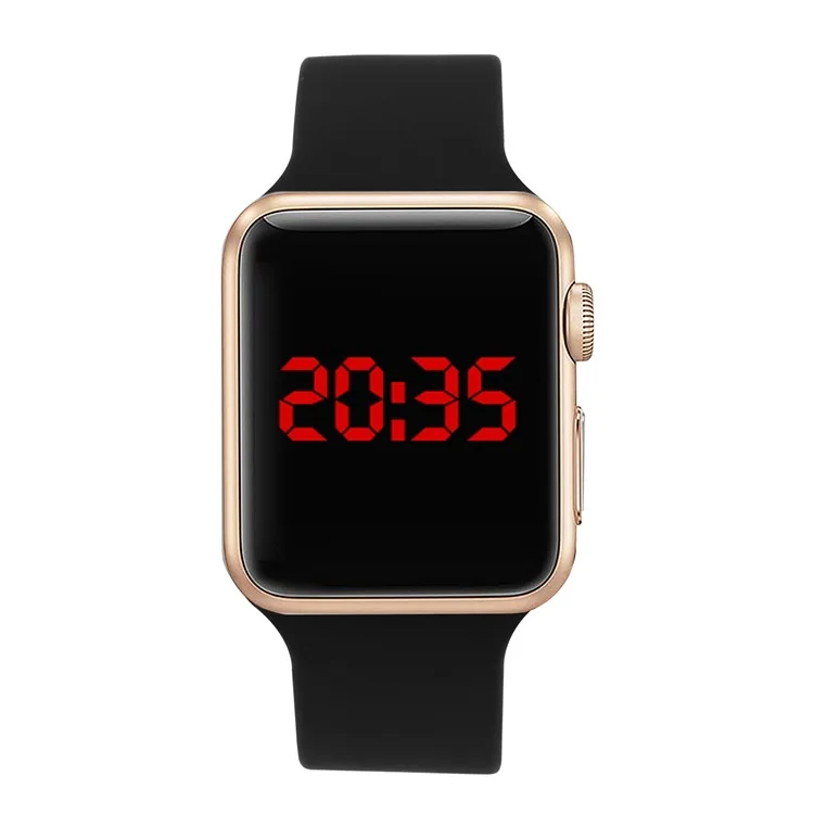 Мужские водонепроницаемые часы Топ бренд класса люкс военные спортивные светодиодный наручные часы, силиконовый ремешок для часов горячая relogio masculino - Цвет: Black Rose Gold